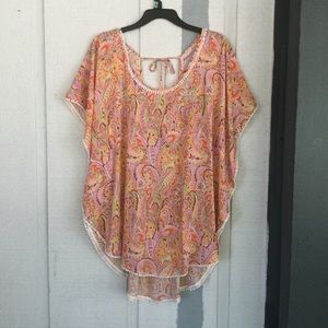 Victoria's Secret Paisley Caftan Cover Up Size XL